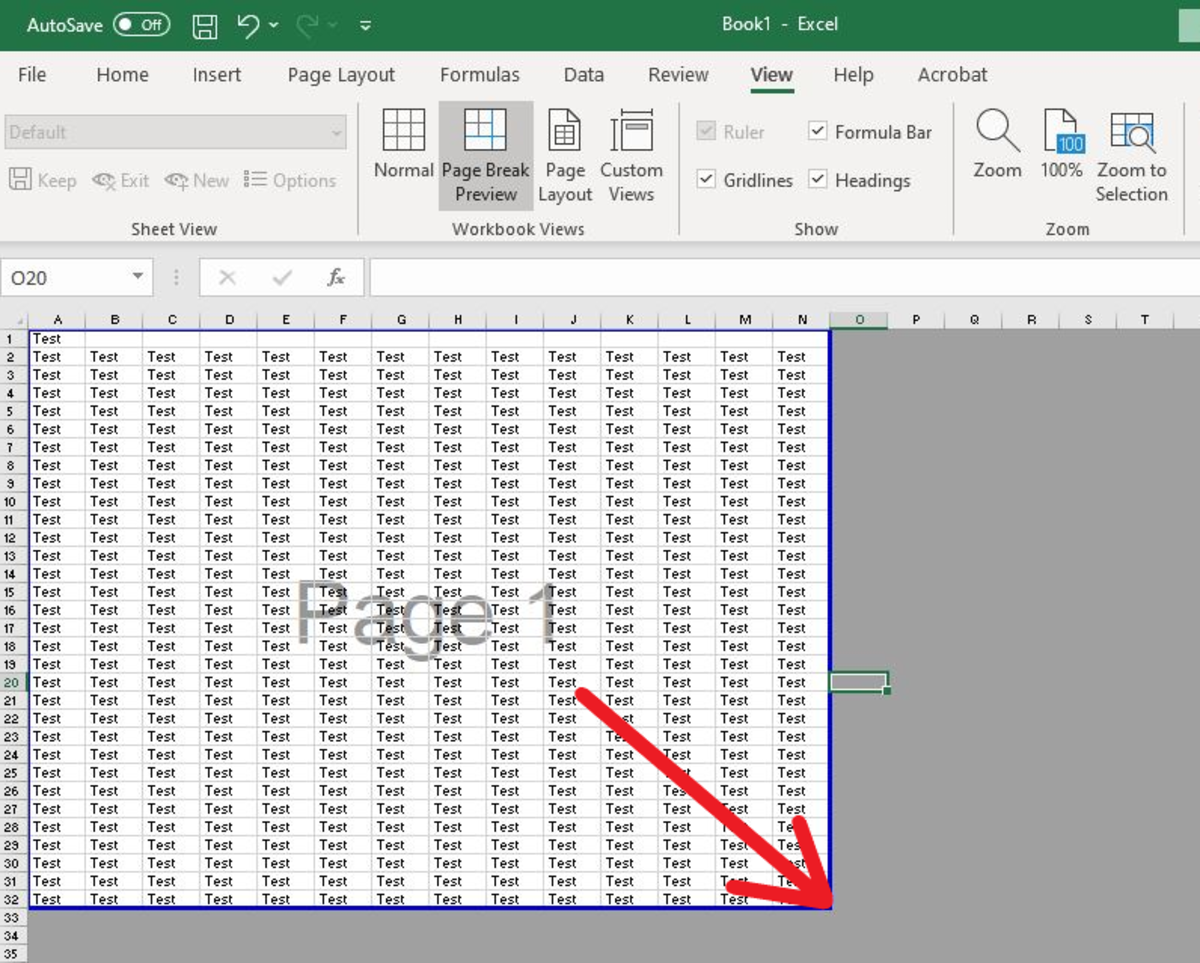 make top row print on every page in excel for mac